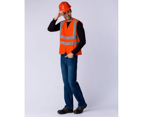 Сигнальный жилет с карманами Факел Неон СОП-4, тип 3, оранжевый, 56-56/2XL 87469268.003 – изображение 2