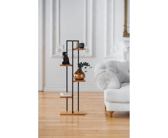 Стеллаж-подставка под кашпо GreenWeen Loft 6 черная GW-L6-115B – изображение 2