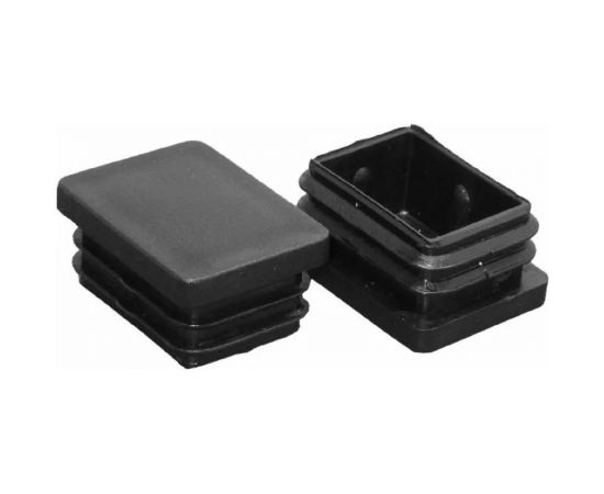 Внутренняя заглушка для трубы Tech-Krep 60x80 мм, черный пластик, 1 шт. пакет 155040 