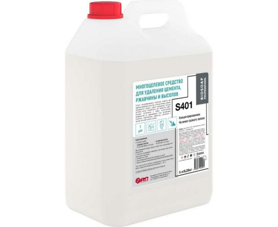 Средство для удаления цемента, ржавчины и высолов АиС BIOSOAP Proffecional / S401 5л 9041495 