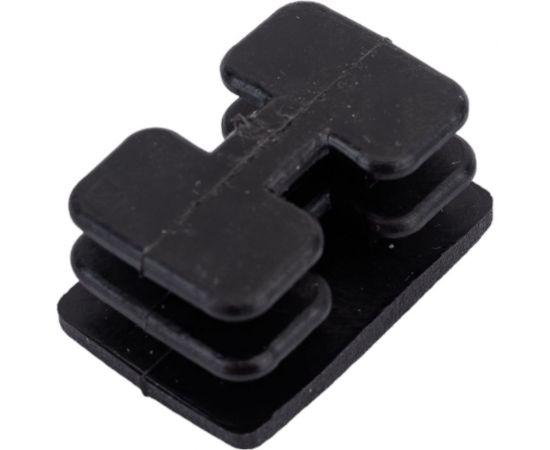 Внутренняя заглушка для трубы Tech-Krep 20x30 мм, черный пластик, 4 шт. пакет 155036 