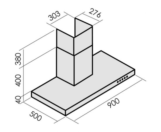 Кухонная вытяжка MBS BERGIA 190 INOX 3858 – изображение 5