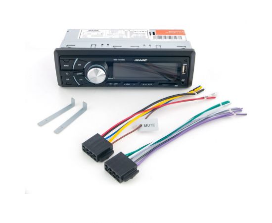 Медиа ресивер SWAT 1 din, 4x50 Вт, MP3, USB, SD, 2RCA, зеленые кнопки, съёмная окантовка MEX-1033UBG – изображение 2