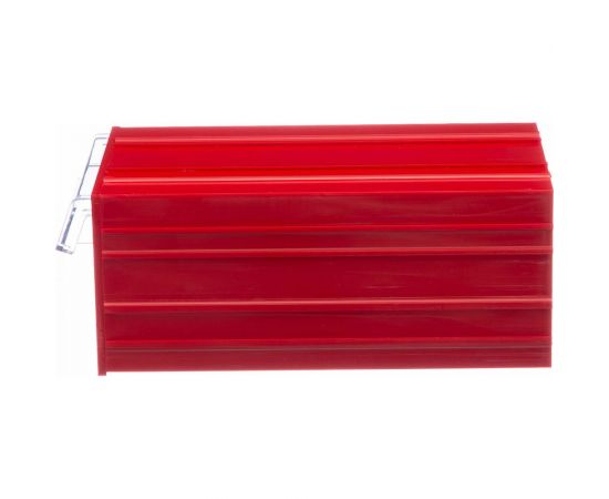 Пластиковый короб СТЕЛЛА-ТЕХНИК 140х250х100мм, С-2-красный-прозрачный – изображение 3