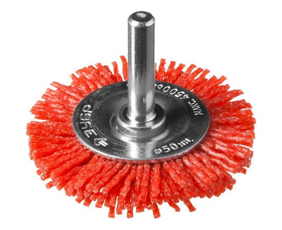 Щетка дисковая (50 мм; нейлоновая проволока с абразивным покрытием) для дрели ЗУБР 35161-050_z02 