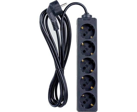 Удлинитель ExeGate ECE-5-3B 5 евророзетки с заземлением, 3м, черный 285822 – изображение 3