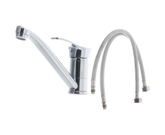 Смеситель для кухни LEDEME картридж диаметр 35 мм, излив L-15см L4514 65779 – изображение 4