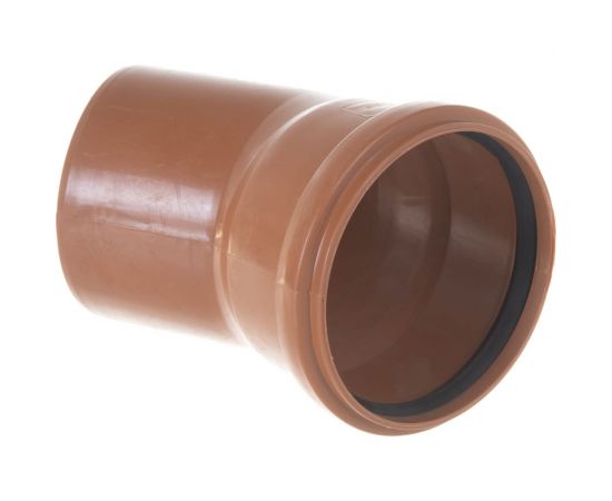 Канализационный отвод АТЛАС ПЛАСТ 45 градусов DN 110 нар. SPNCEB4500110 – изображение 2