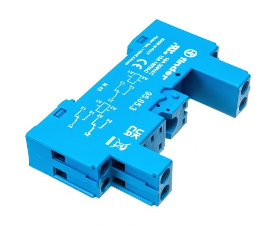 Розетка Finder для реле 40.51, 40.52, 40.61, 44.52, 44.62 и модуля 99.80, с комб конт., 95853SPA – изображение 3