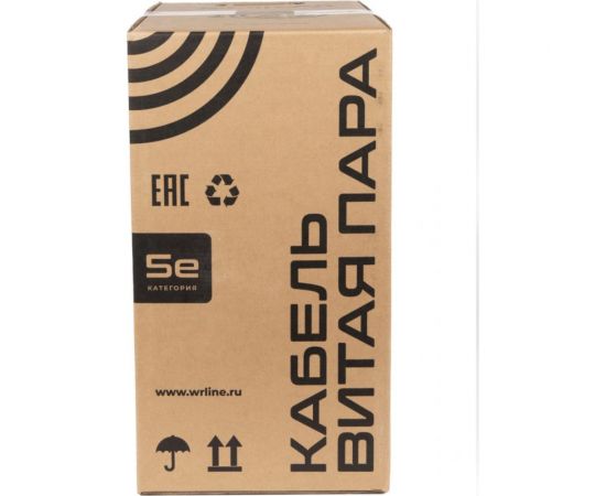 Кабель витая пара WRline WR-FTP-4P-C5E-PVC-GY экранированный F/UTP, категория 5e, 4 пары (0,50 мм), одножильный, внутренний, PVC нг(А)-LS, серый, 305 м 505751 – изображение 4