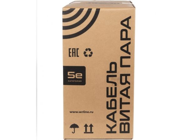 Кабель витая пара WRline WR-FTP-4P-C5E-PE-BK экранированный F/UTP, категория 5e, 4 пары (0,50 мм), одножильный, внешний, PE, черный, 305 м 505754 – изображение 2
