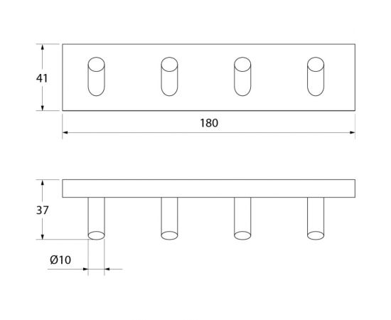 Четверной крючок латунь IDDIS Edifice ID EDISB40i41 – изображение 2