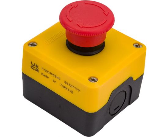 Пульт управления Emas 1 кнопочный, пластиковый, 250В, 4А. P1EC400E40 