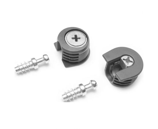 Эксцентриковая стяжка Tech-Krep серая D20 мм 2 шт. пакет 153887 