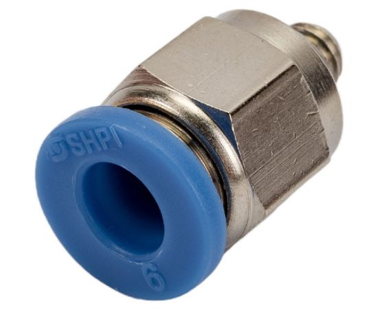 Фитинг цанговый прямой с наружной резьбой M5x0.8 для трубки диаметром 6 мм SHPI PC 06-M5 – изображение 3