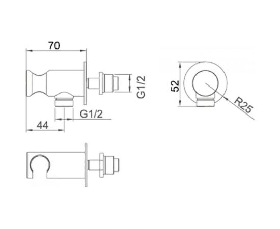 Подключение душевого шланга D&K DK DC1004813 – изображение 2