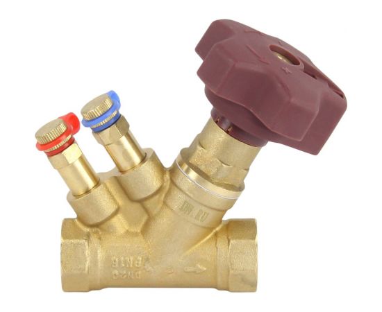 Балансировочный латунный клапан DN.ru КБЛР-020-16 усиленный Ду20 Ру16, L=84 мм, муфтовый D080-00502 – изображение 9