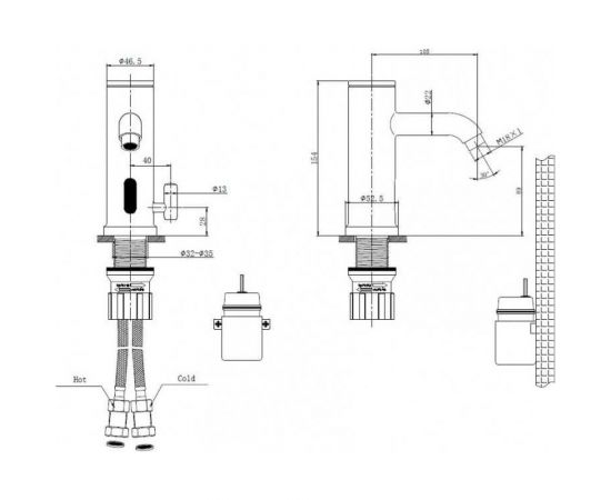 Сенсорный смеситель для умывальника ZOLLEN SENSOR SE90630332 463204 – изображение 2