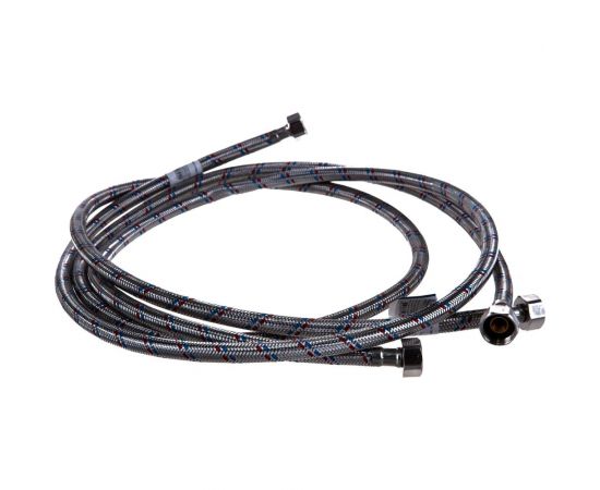 Подводка для воды СТМ сталь, 1/2"", гайка-гайка, 180 cм CWFHF180 – изображение 4