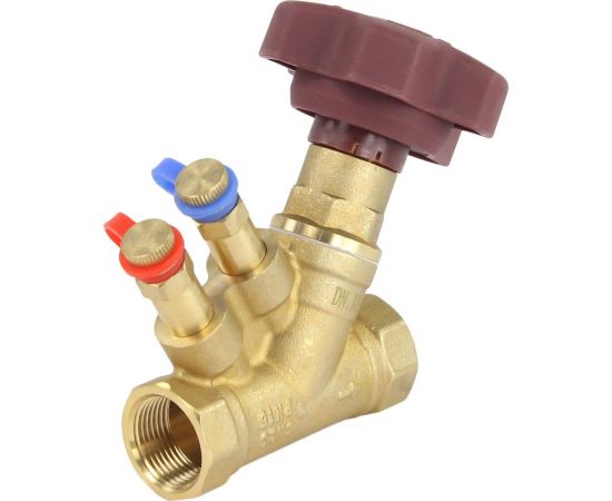 Балансировочный латунный клапан DN.ru КБЛР-020-16 усиленный Ду20 Ру16, L=84 мм, муфтовый D080-00502 – изображение 8