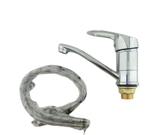 Смеситель для раковины MYNAH хром, 100 мм, латунь M4529 – изображение 3