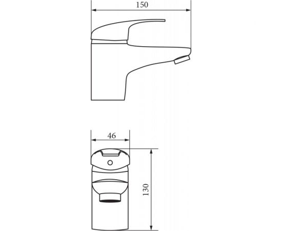 Смеситель для раковины Veragio PONT монокомандный, хром VR.PNT-2110.CR – изображение 2