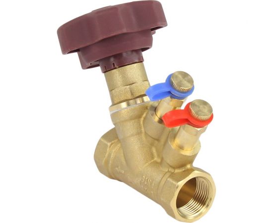 Балансировочный латунный клапан DN.ru КБЛР-020-16 усиленный Ду20 Ру16, L=84 мм, муфтовый D080-00502 – изображение 6