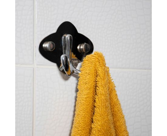 Двойной крючок SonWelle бабочка, нержавеющая сталь, хром 542-009 – изображение 2