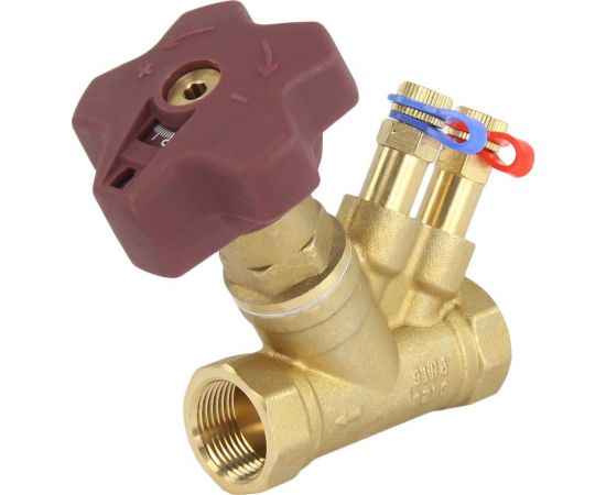 Балансировочный латунный клапан DN.ru КБЛР-020-16 усиленный Ду20 Ру16, L=84 мм, муфтовый D080-00502 – изображение 4