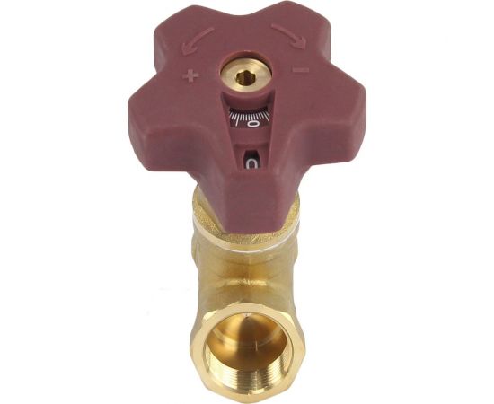 Балансировочный латунный клапан DN.ru КБЛР-020-16 усиленный Ду20 Ру16, L=84 мм, муфтовый D080-00502 – изображение 3