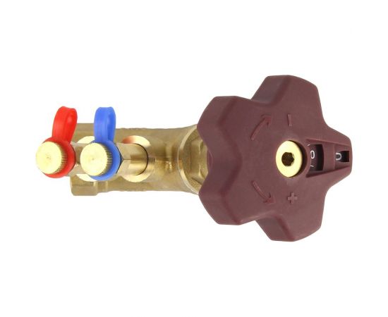 Балансировочный латунный клапан DN.ru КБЛР-020-16 усиленный Ду20 Ру16, L=84 мм, муфтовый D080-00502 – изображение 2