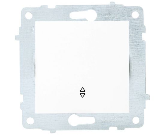 Механизм 1-клавишного проходного выключателя OVIVO белый, 600-000201-209 