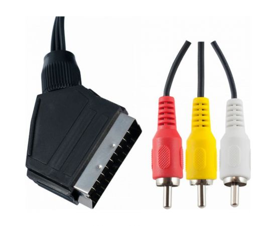 Кабель PERFEO SCART вилка - 3 RCA вилка, 2 м. 30003908 