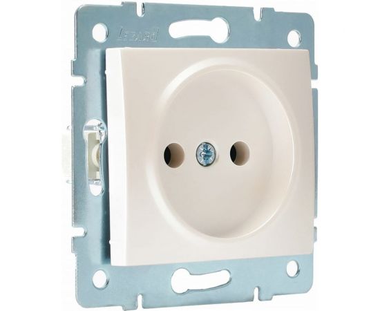 Розетка Lezard KARINA б/ з ПБТ жемчужно-белый перламутр 707-3088-121В 