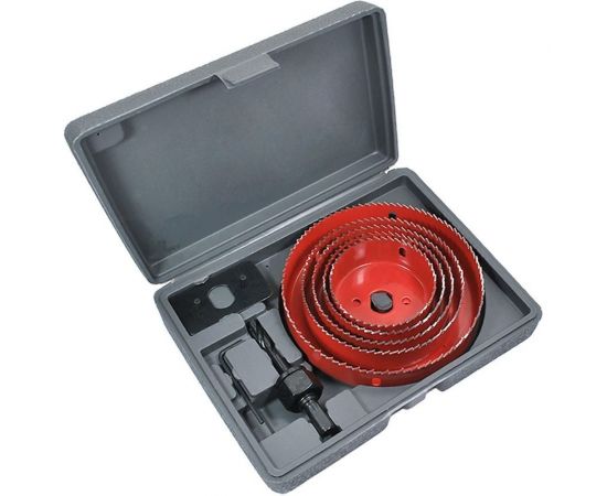 Набор коронок по дереву 8 предметов, 67, 76, 89, 102, 127 мм TORGWIN S96236 