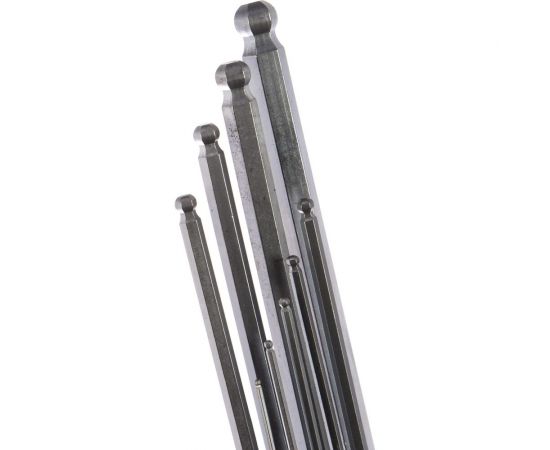 Набор имбусовых ключей HARDEN HEX, с шарообразной головкой, 23 см, CRV, 9 шт. 540609 – изображение 5