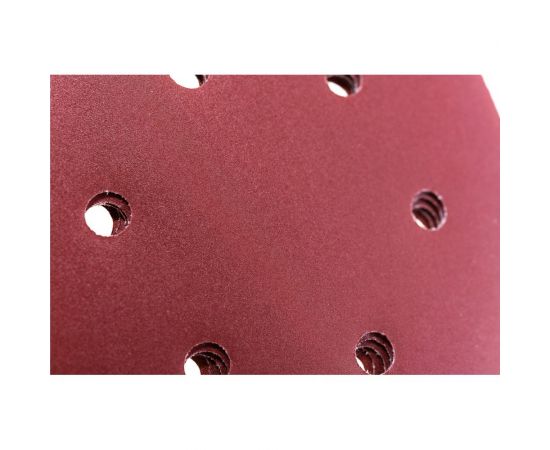 Круг абразивный на ворсовой подложке под липучку, перфорированный (5 шт; 150 мм; 6 отв.; P600) MATRIX 73852 – изображение 2