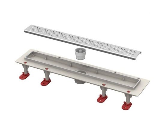 Душевой трап Татполимер ТП-50.1A-500 с вертикальным выходом, решетка - волна 50044 – изображение 2