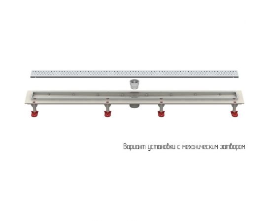 Душевой трап Татполимер ТП-50.1A-500 с вертикальным выходом, решетка - волна 50044 – изображение 5