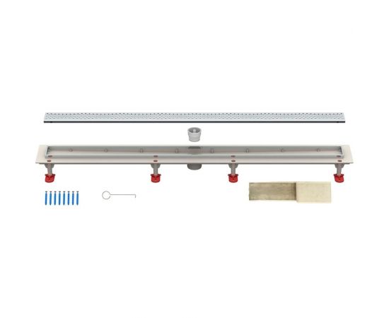 Душевой трап Татполимер ТП-50.1A-500 с вертикальным выходом, решетка - волна 50044 – изображение 4
