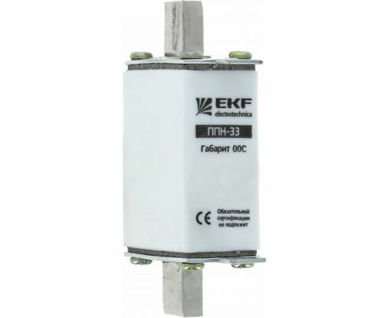 Плавкая вставка EKF ППН-33 100/80А габарит 00С EKF fus-33/100/80 