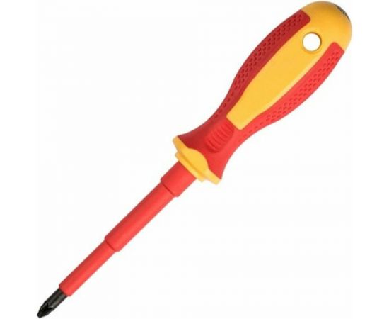 Крестовая диэлектрическая отвертка Ladina GREPP PH1х80 мм, CrV, двухкомпонентная рукоятка 202-031 