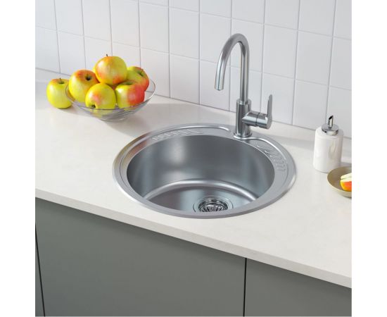 Мойка IDDIS Suno S, нерж. сталь, шелк, D510, ID SUN51S0i77 – изображение 4