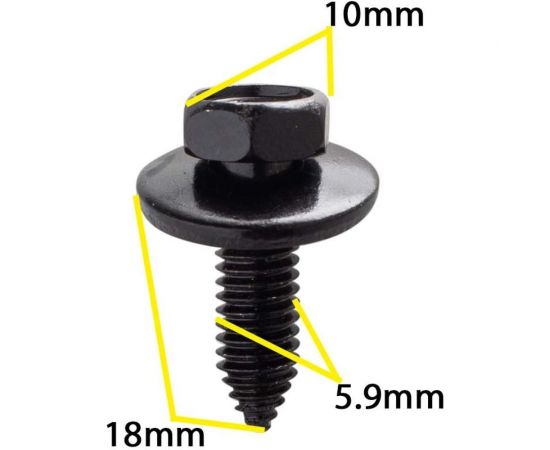 Автокрепеж металлический 10 шт Крепавто M2178 – изображение 2