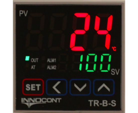 Температурный контроллер INNOCONT 2 дисплея, 4 разряда, 48x48x60 мм, 2 аварийных выхода, 110-220VAC, выход: реле + твердотельное реле TR-B-S – изображение 4