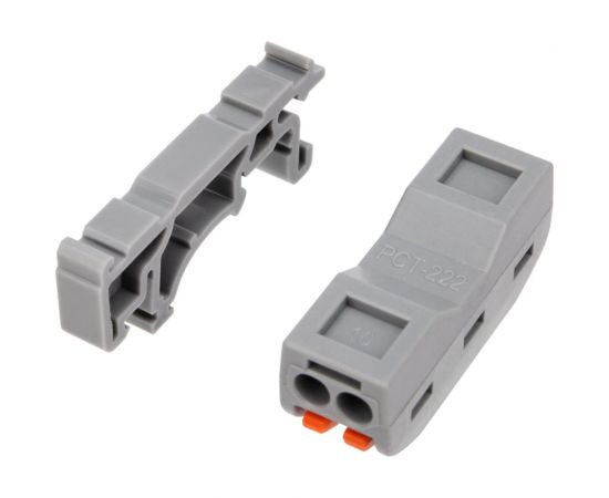 Проходная клемма REXANT СМК 222-422D 2-полюса с креплением на DIN-рейку 0,08-4 мм2 5 шт 07-5239-05 – изображение 4