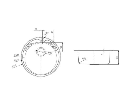Мойка IDDIS Suno S, нерж. сталь, шелк, D510, ID SUN51S0i77 – изображение 3