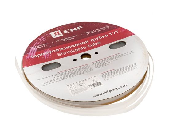 Термоусаживаемая трубка EKF ТУТ 10/5 прозрачная рулон PROxima tut-10-tr – изображение 5