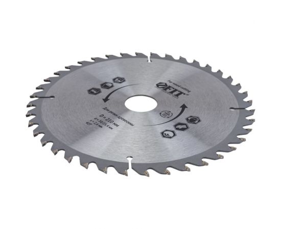 Диск пильный по дереву (210х30 мм; 40Т) для циркулярных пил Fit 37751 – изображение 3