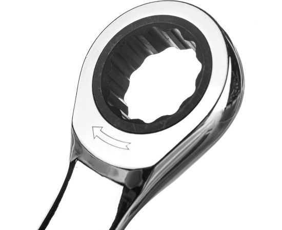 Комбинированный трещоточный ключ 19мм на держателе ЭВРИКА ER-21119H – изображение 2